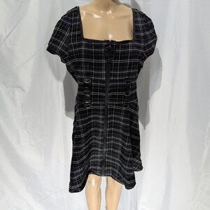Plaid Black Dress